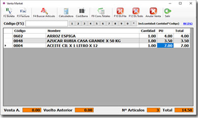 punto de venta market